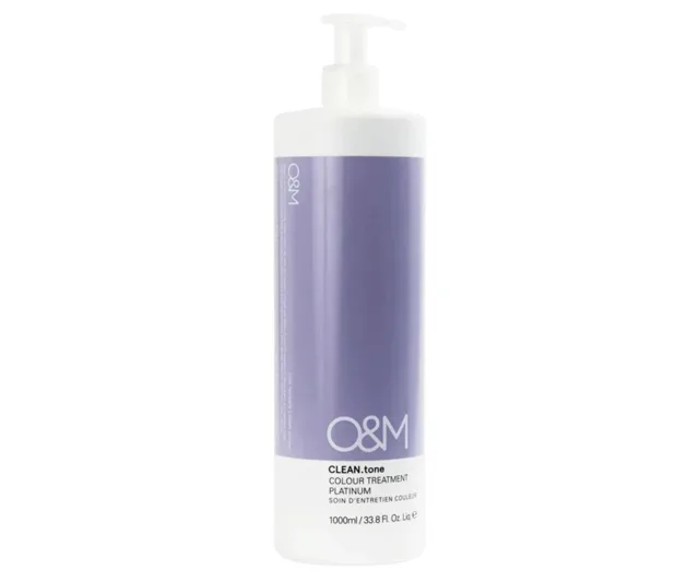 Tónovací péče na vlasy O a M Clean.tone Colour Treatment Platinum - 1000 ml - platinová + dárek zdarma