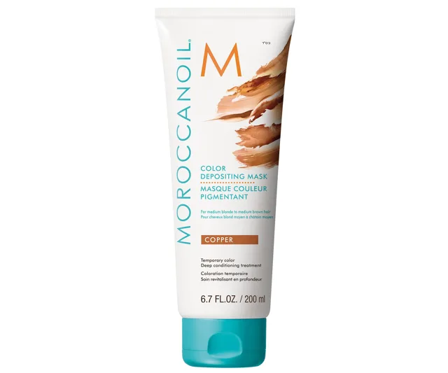Tónující maska na vlasy Moroccanoil Color Depositing - Copper, 200 ml + dárek zdarma