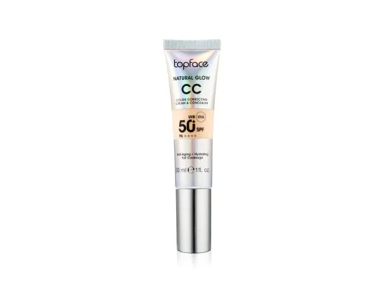 Topface CC krém s SPF50 Natural Glow 02 Warm Beige 30 ml