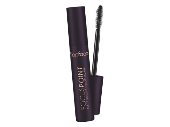 Topface řasenka pro objem a prodloužení řas Focus Point Black 12 ml