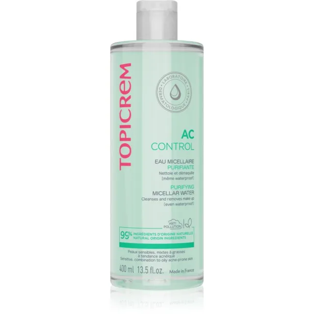 Topicrem AC Purifying Micellar Water čisticí micelární voda pro mastnou pleť se sklonem k akné 400 ml
