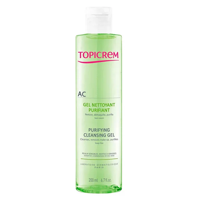TOPICREM Čisticí gel pro mastnou a citlivou pleť AC  400 ml