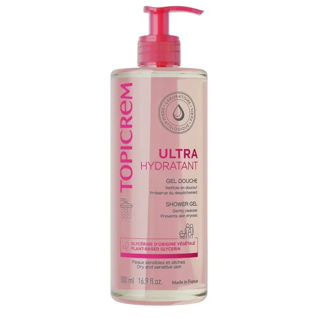 TOPICREM Ultra hydratační sprchový gel 500 ml-(poškozený aplikátor)