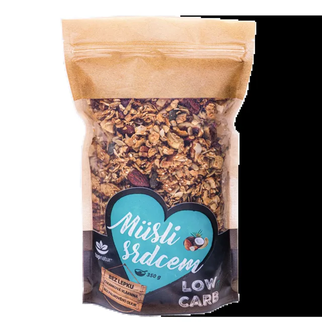 Topnatur Müsli Paleo a Kokos Low Carb 350 g