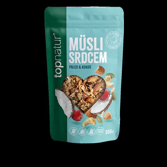 TOPNATUR Müsli srdcem Paleo&Kokos 350 g