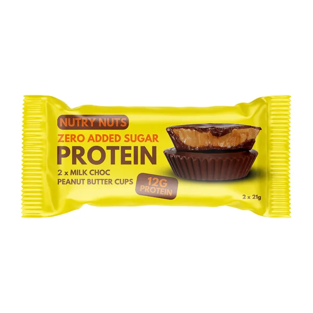 Topnatur Nutry Nuts Proteinové košíčky mléčná čokoláda s arašídovým máslem 2x21 g