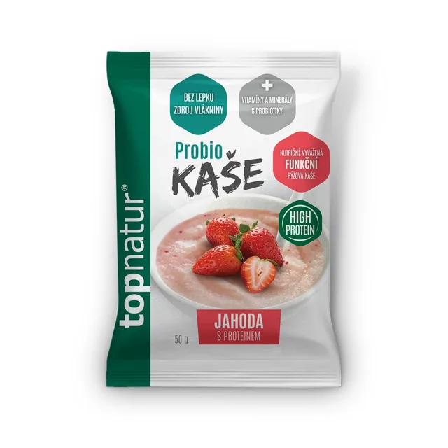 Topnatur Probio jahoda s proteinem kaše 50 g