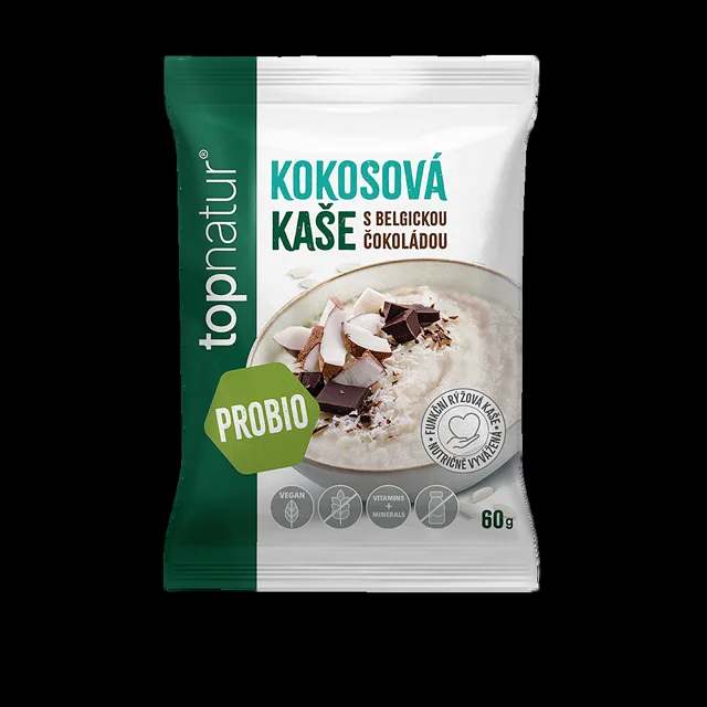 TOPNATUR Probio kaše kokos s belgickou čokoládou 60g