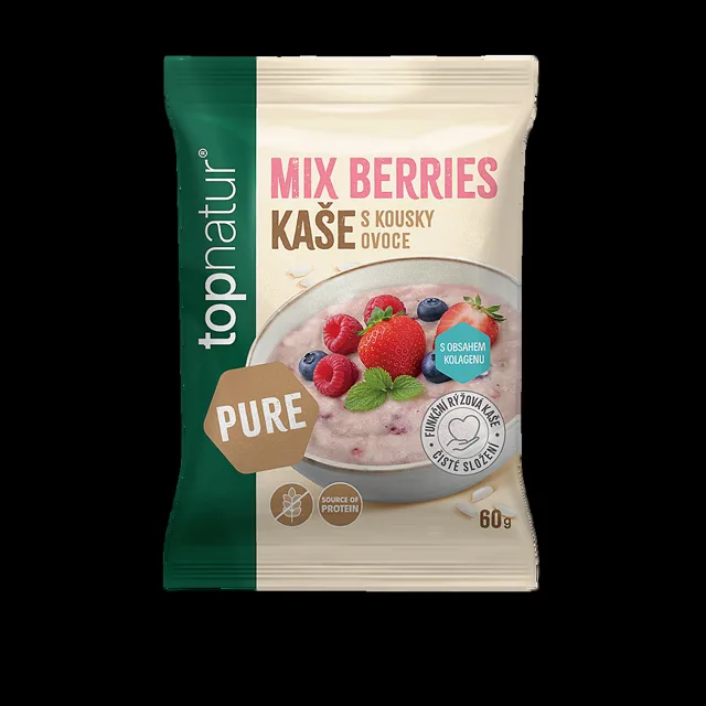 TOPNATUR Pure kaše mix berries s kolagenem 60 g