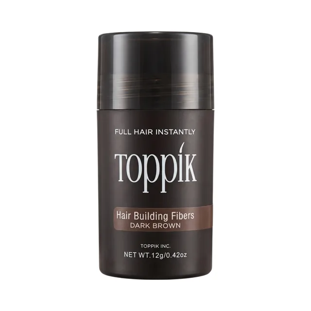 Toppik vlákna pro zahuštění vlasů, tmavě hnědá, 12 g