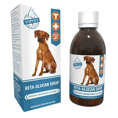 TOPVET Beta-glucan sirup pro psy 200 ml