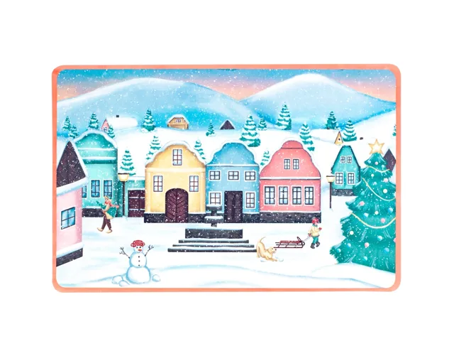 Toro Plastové prostírání Vánoční vesnička 44 x 28,5 cm 1 ks