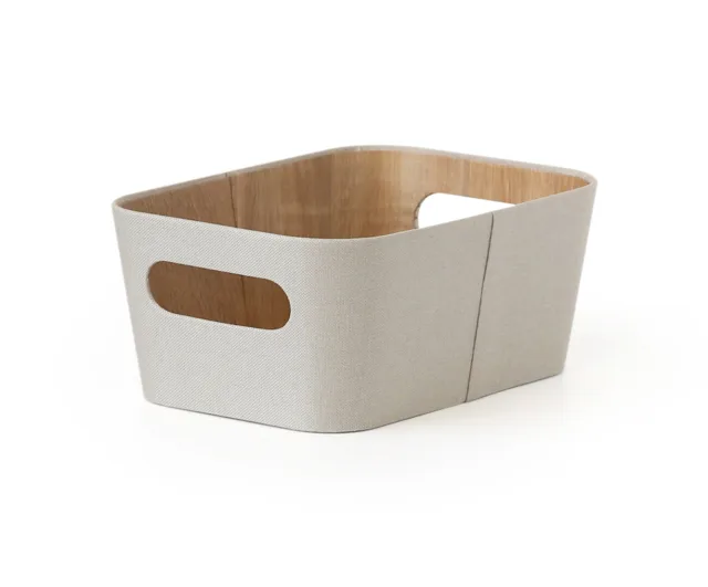 Toro Úložný koš 26 x 18 x 11 cm papír + lepenka 1 ks krémově bílý