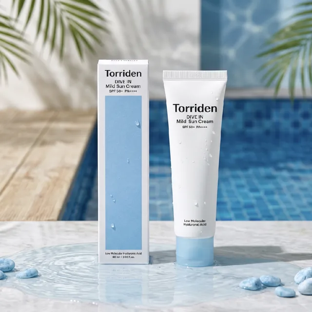 Torriden - DIVE-IN Mild Suncream - Jemný minerální opalovací krém - 60 ml