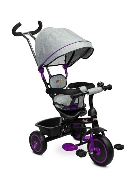 Toyz Tříkolka Buzz, šedá, fialová