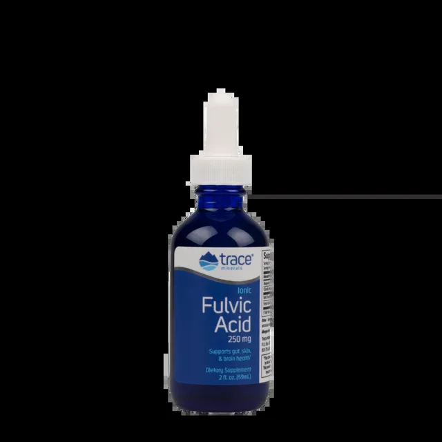 Trace Minerals Ionic Fulvic Acid, Ionizovaná kyselina fulvová, 250 mg, 59 ml