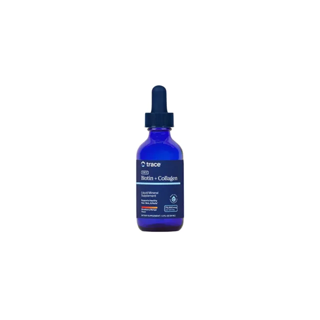 Trace Minerals Iontový tekutý biotin + kolagen 59 ml