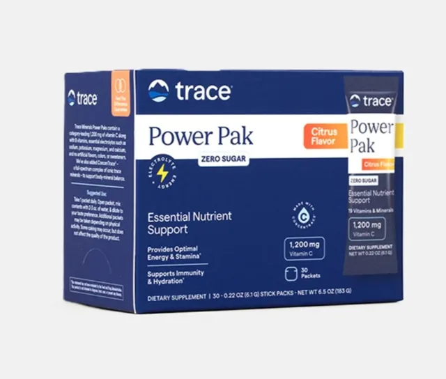 Trace Minerals Power Pak Elektrolyty Citrusy 30 sáčků