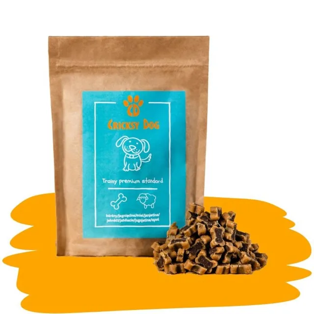 Trainy jehněčí pochoutka s rýží (tréninková pochoutka) - 200g