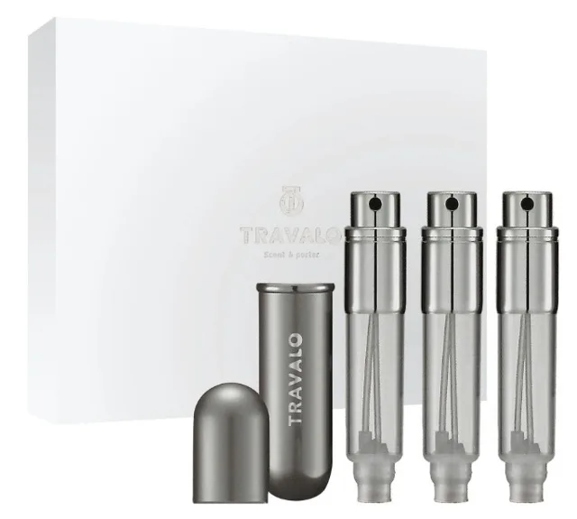 Travalo Classic HD - plnitelný flakon 3 x 5 ml (titanový)