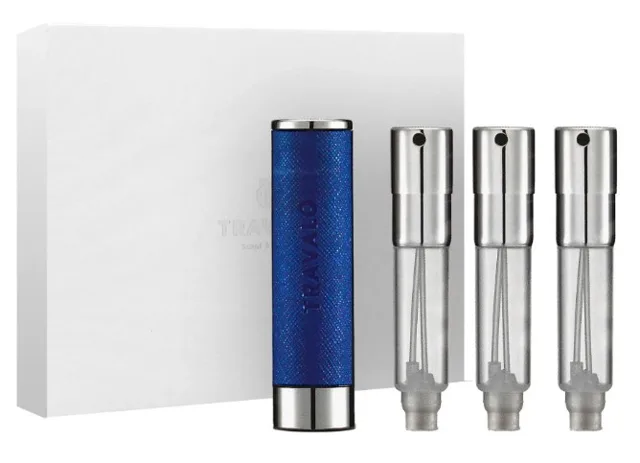 Travalo Walzer - plnitelný flakon 3 x 5 ml (modrý)