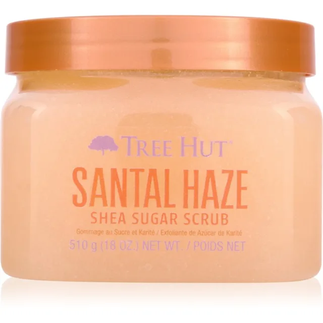 Tree Hut Shea Sugar Scrub Santal Haze cukrový tělový peeling 510 g