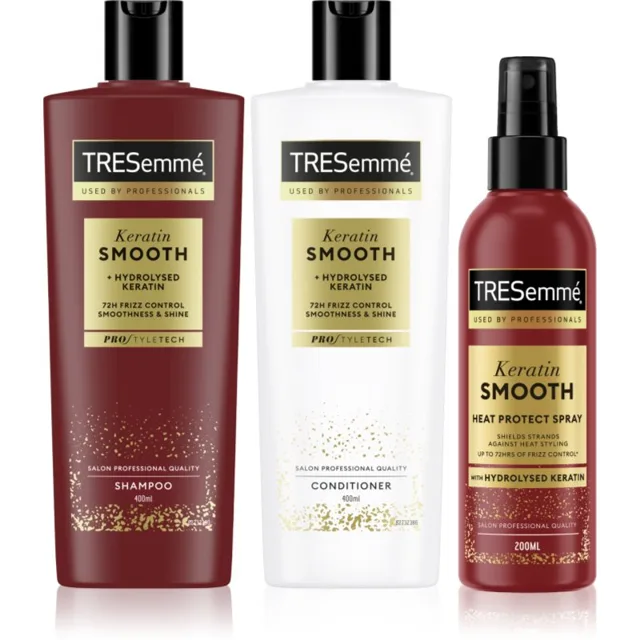 TRESemmé Keratin Smooth kondicionér pro nepoddajné a krepatějící se vlasy 400 ml