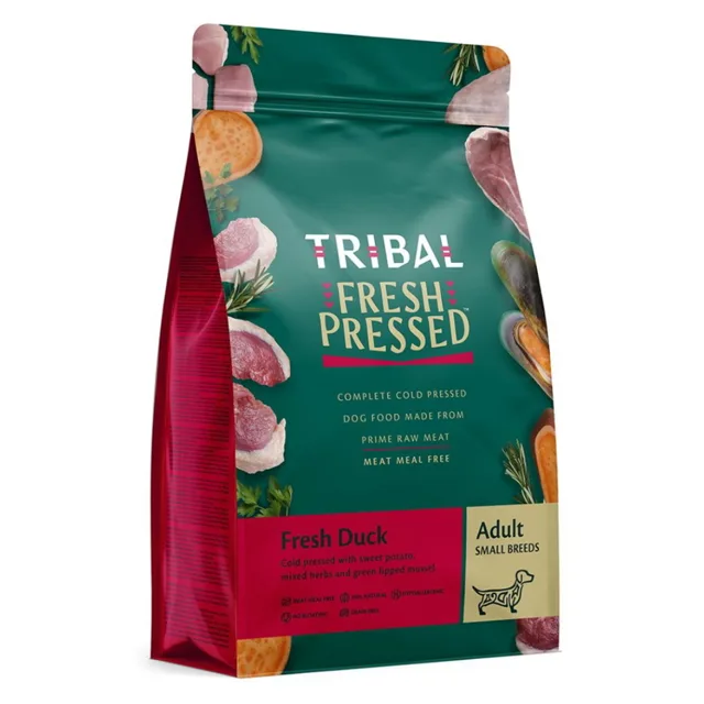 TRIBAL Fresh Pressed Duck Adult granule pro psy malých plemen 1,5 kg