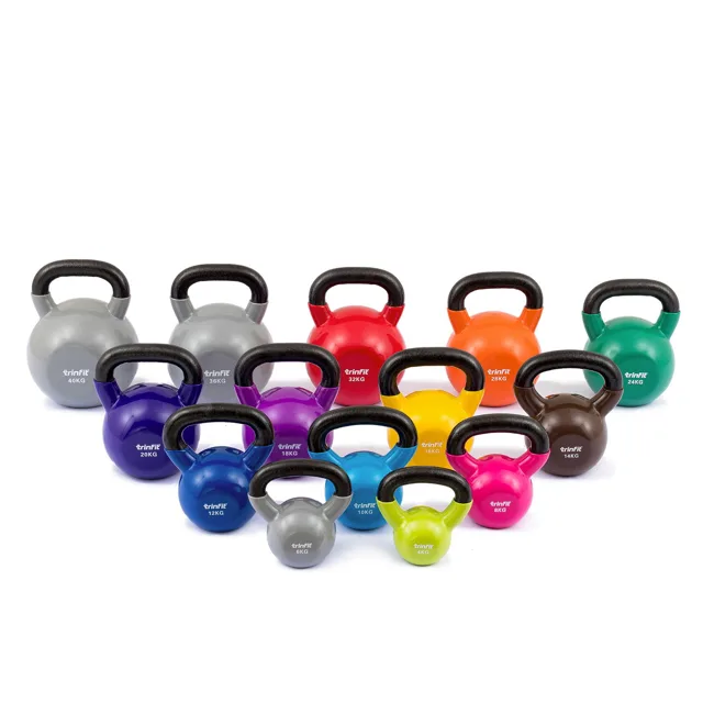 TRINFIT Kettlebell kovový vinyl varianta 24 kg