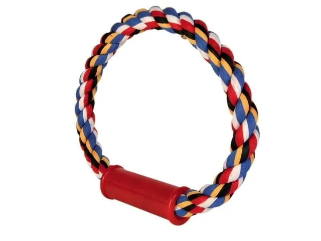 TRIXIE Bavlněný kruh s rukojetí, střední 30 cm
