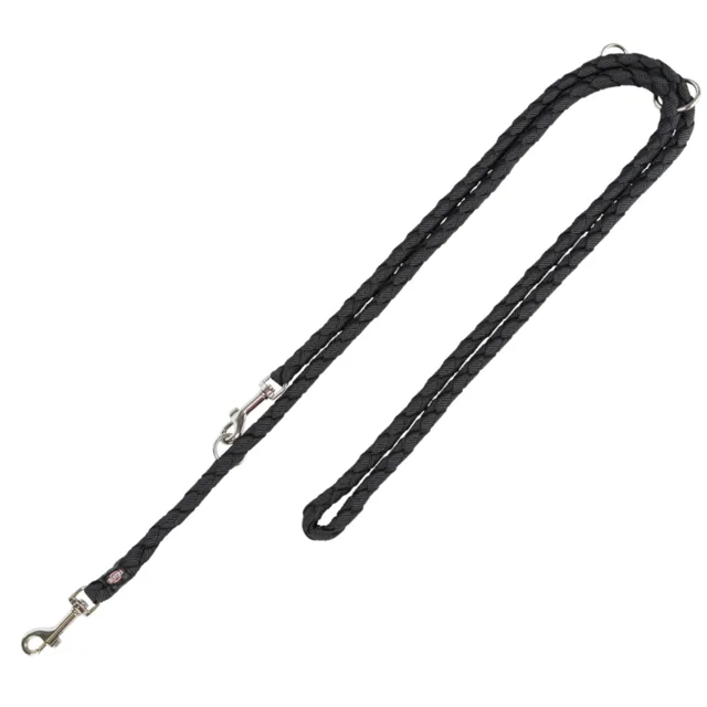 Trixie Cavo prodlužovací vodítko, černé - velikost S - M: 200 cm délka, Ø 12 mm