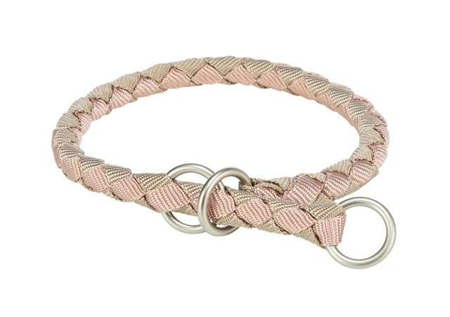 TRIXIE Cavo Stahovací obojek pro psa S: 30–36 cm/o 12 mm růžový/pískový