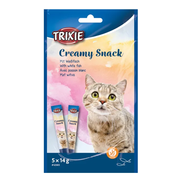 Trixie Creamy Snack s bílou rybou - výhodné balení: 30 x 14 g