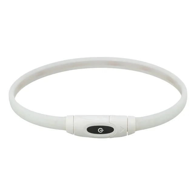 Trixie Flash silikonový svítící obojek s USB - velikost XS - XL: obvod krku 65 cm, šířka 16 mm