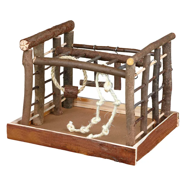 Trixie hřiště pro papoušky Natural living - D 35 x Š 29 x V 25 cm