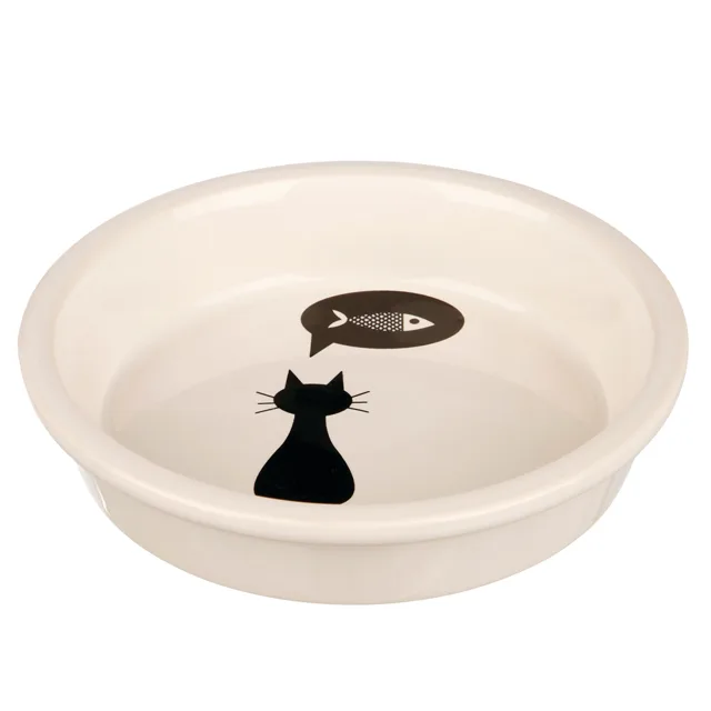 Trixie keramická miska s motivem kočky - 250 ml, Ø 13 cm