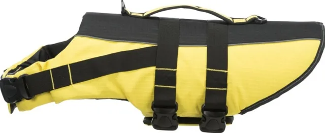 TRIXIE Life Vest plavací vesta pro psa L 55 cm: 50-80 cm, do 36kg žluto/černá