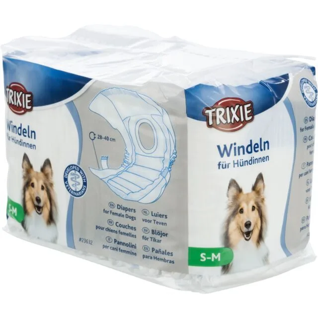 TRIXIE Papírové pleny pro psa 12ks/bal. s