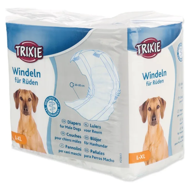 TRIXIE Plena pooperační pro psy M–L 46–60 cm 12 ks