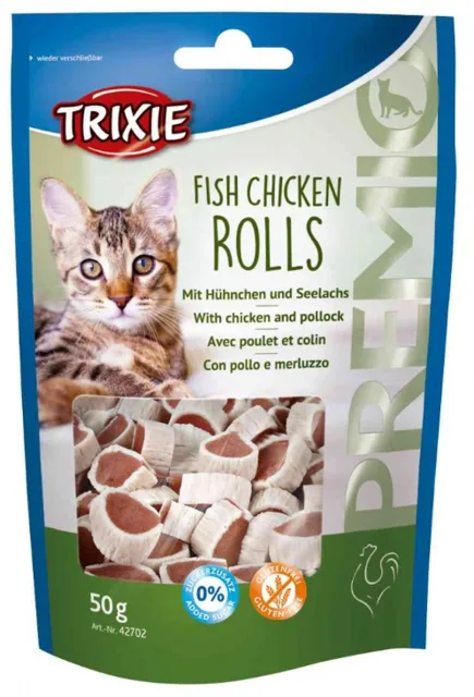 Trixie Pochoutka Fish Chicken Rolls - 50g