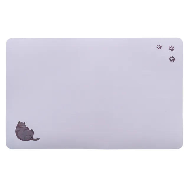 Trixie podložka pod misku s kočkou a tlapkami - D 44 x Š 28 cm