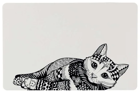 TRIXIE Podložka pod misky Zentangle 44 × 28 cm