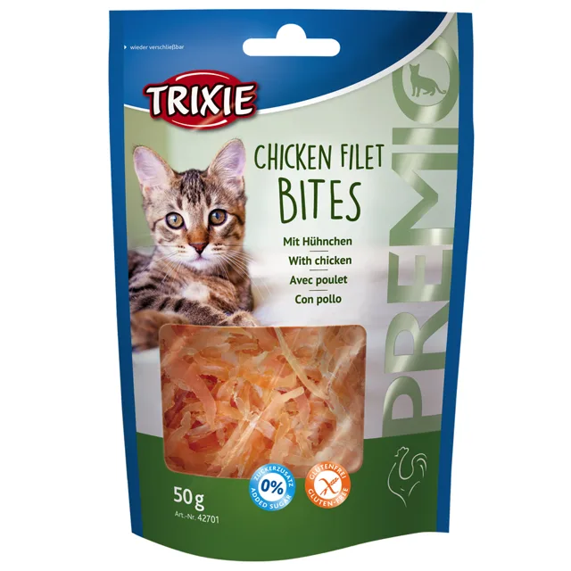 Trixie Premio Chicken Filet Bites - kuřecí filety - Výhodné balení 3 x 50 g