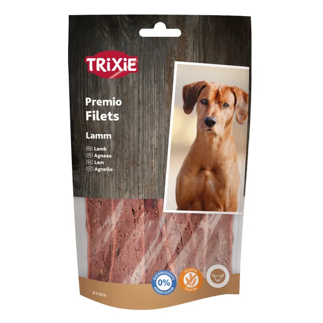 Trixie Premio filety - výhodné balení: 3 ks (3 x 80 g) jehněčí