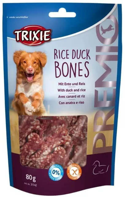 TRIXIE PREMIO Kosti s kachnou a rýží 80 g