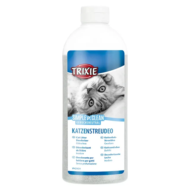 Trixie Simple'n'Clean deodorant pro kočičí toalety s aktivním uhlím - 2 x 750 g