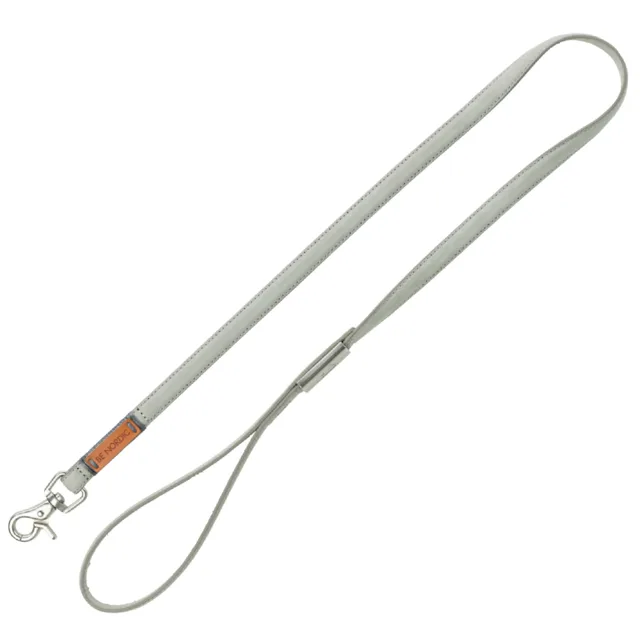 Trixie vodítko Be Nordic kožené, světle šedé - M-L: 100 cm délka, 20 mm šířka