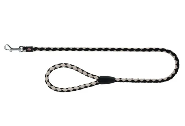 Trixie Vodítko Cavo 1,2cm/1m - Černá/Stříbrné