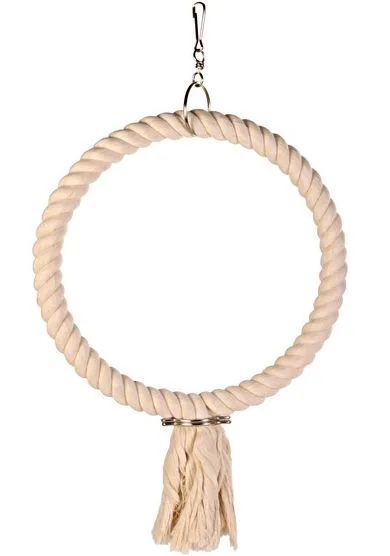 Trixie Závěsná Houpačka Bavlněná Kruh s Uzlem - 25cm