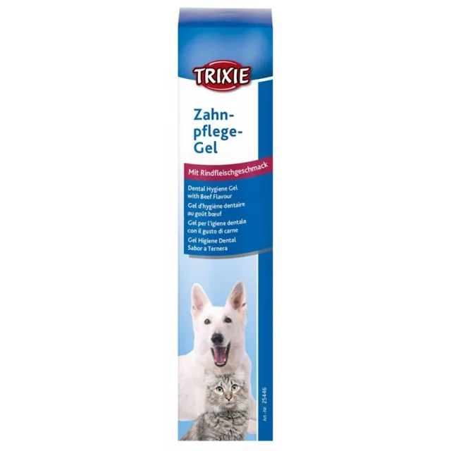 TRIXIE Zubní hygienický gel s hovězí příchutí pro psy a kočky 100g